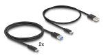 DELOCK HDMI KVM switch 18647 με 4x θύρες USB 5Gbps, 8K/30Hz, γκρι - Image 3