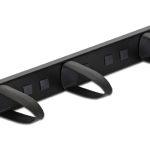DELOCK cable management 43345 για rack 19"/1U, 5x γάντζοι, μαύρο