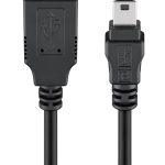 GOOBAY καλώδιο USB σε USB Mini 50767, 480Mbps, 1.8m, μαύρο