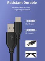 CABLETIME καλώδιο USB-C σε USB U323A, 3A, 480Mbps, 1m, μαύρο - Image 2