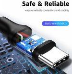 CABLETIME καλώδιο USB-C σε USB U323A, 3A, 480Mbps, 1m, μαύρο - Image 3