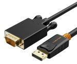 CABLETIME καλώδιο DisplayPort σε VGA CT-04G, 1080p, 3m, μαύρο