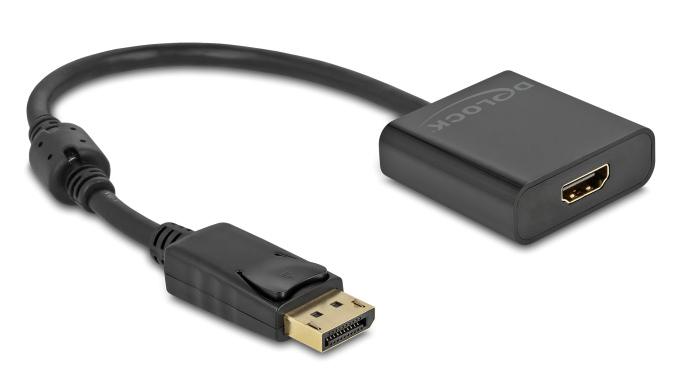 63585 DELOCK αντάπτορας DisplayPort σε HDMI 63585, 4K/30Hz, active, μαύρος - Image 1
