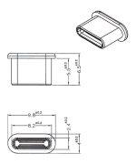 DELOCK κάλυμμα προστασίας για θύρα USB-C 64014, μαύρο, 10τμχ - Image 3