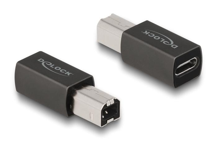 65839 DELOCK αντάπτορας USB-C θηλυκό σε USB Type-B αρσενικό 65839, γκρι - Image 1