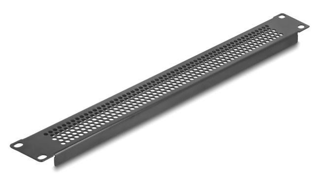 67035 DELOCK κάλυμμα panel 66488 για 19"/1U rack, με αεραγωγούς, μαύρο - Image 1