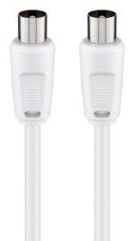GOOBAY καλώδιο κεραίας αρσενικό 68145, <70dB, CCS, 1.5m, λευκό