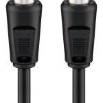 GOOBAY καλώδιο κεραίας αρσενικό 68150, <70dB, CCS, 5m, μαύρο