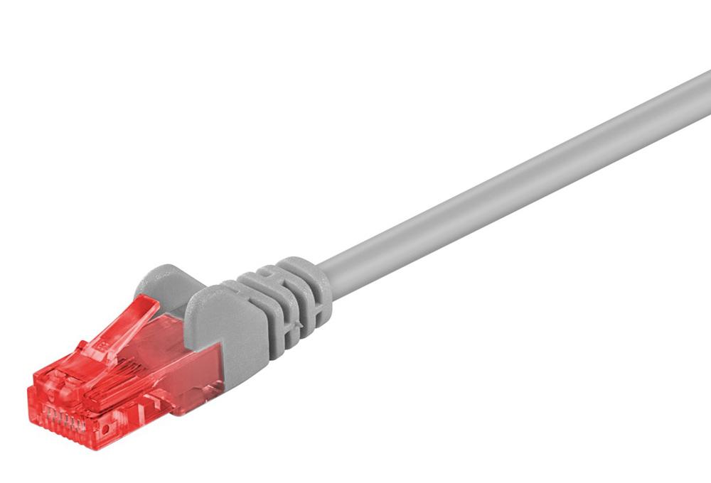68454 GOOBAY καλώδιο δικτύου 68454, CAT 6 U/UTP, CCA, 2m, γκρι - Image 1