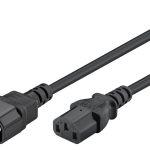 GOOBAY καλώδιο προέκτασης τροφοδοσίας 68602, 0.75mm², 1.5m, μαύρο