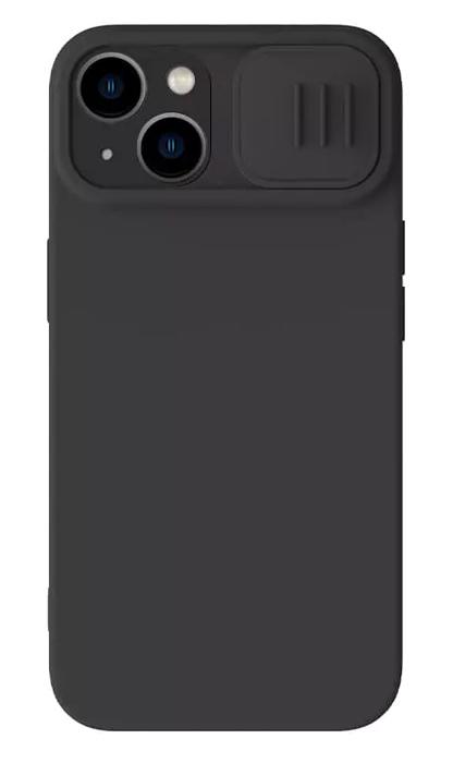6902048266469 NILLKIN θήκη CamShield Silky Silicone για iPhone 15 Plus, μαύρη - Image 1