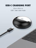 LDNIO earphones με θήκη φόρτισης T01, True Wireless, HiFi, Φ10mm, χρυσά - Image 5