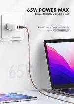 LDNIO καλώδιο USB-C σε USB-C LC811C, 65W PD, 1m, γκρι - Image 2