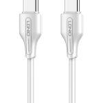 LDNIO καλώδιο USB-C σε USB-C LC122C, 65W PD, 2m, λευκό