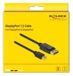 DELOCK καλώδιο mini DisplayPort σε DisplayPort 82438, 4K/60Hz, 2m, μαύρο - Image 2