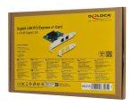 DELOCK κάρτα επέκτασης PCIe x1 σε 2x RJ45 Gigabit 88205, 1000Mbps - Image 4