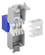 GOOBAY Keystone module RJ45 CAT 6A 90688, UTP, μπλε - Image 3