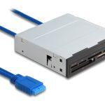 DELOCK USB 19-pin card reader 91759, CF/SD/micro SD/xD/MS/M2/USB, 5Gbps