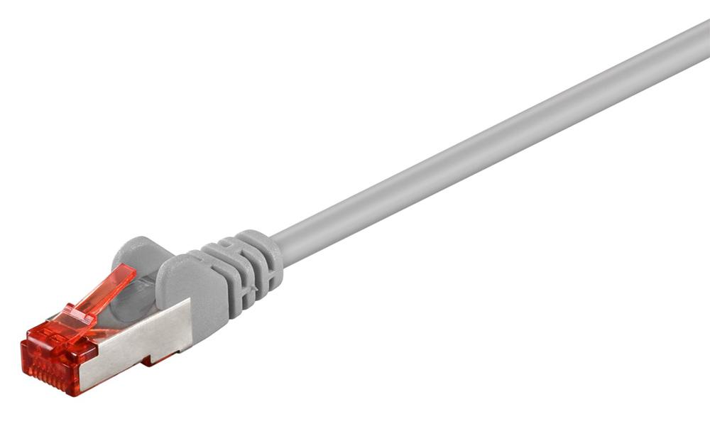 93571 GOOBAY καλώδιο δικτύου 93571, CAT 6 S/FTP (PiMF), CCA, 3m, γκρι - Image 1