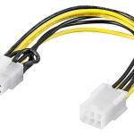 GOOBAY καλώδιο PCI Express 6pin σε PCI Express 8pin 93635, 0.20m