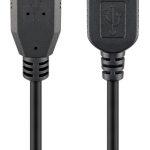 GOOBAY καλώδιο USB 3.0 σε USB (F) 93999, copper, 3m, μαύρο