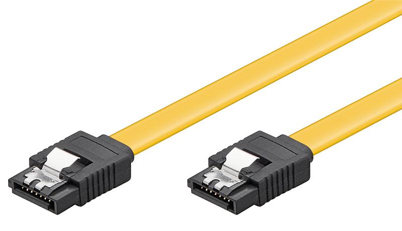 95019 GOOBAY καλώδιο SATA 95019, 6Gbps, 0.3m, κίτρινο - Image 1