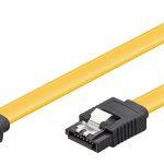 GOOBAY καλώδιο SATA 95020, γωνιακό, 6Gbps, 0.5m, κίτρινο