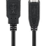 GOOBAY καλώδιο USB σε USB Type B 95129, 0.25m, 480Mbps, μαύρο