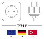 GOOBAY καλώδιο τροφοδοσίας 95142, 3G 1.00mm², 3m, μαύρο - Image 3
