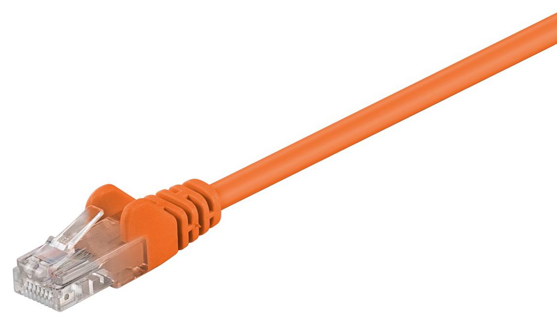95218 GOOBAY καλώδιο δικτύου 95218, CAT 5e U/UTP, CCA, PVC, 1m, πορτοκαλί - Image 1