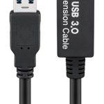 GOOBAY καλώδιο προέκτασης USB 3.0 95727, active, 5Gbps, 5m, μαύρο