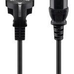 GOOBAY καλώδιο τροφοδοσίας 96036, 1mm², 3m, μαύρο