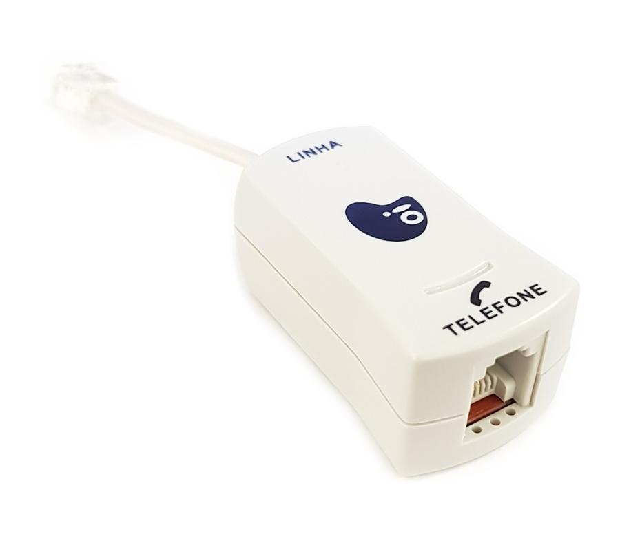 ADSL-04 POWERTECH Φίλτρο ADSL για ADSL2+ Modem Router & PSTN, RJ11, 0.20m, Λευκό - Image 1
