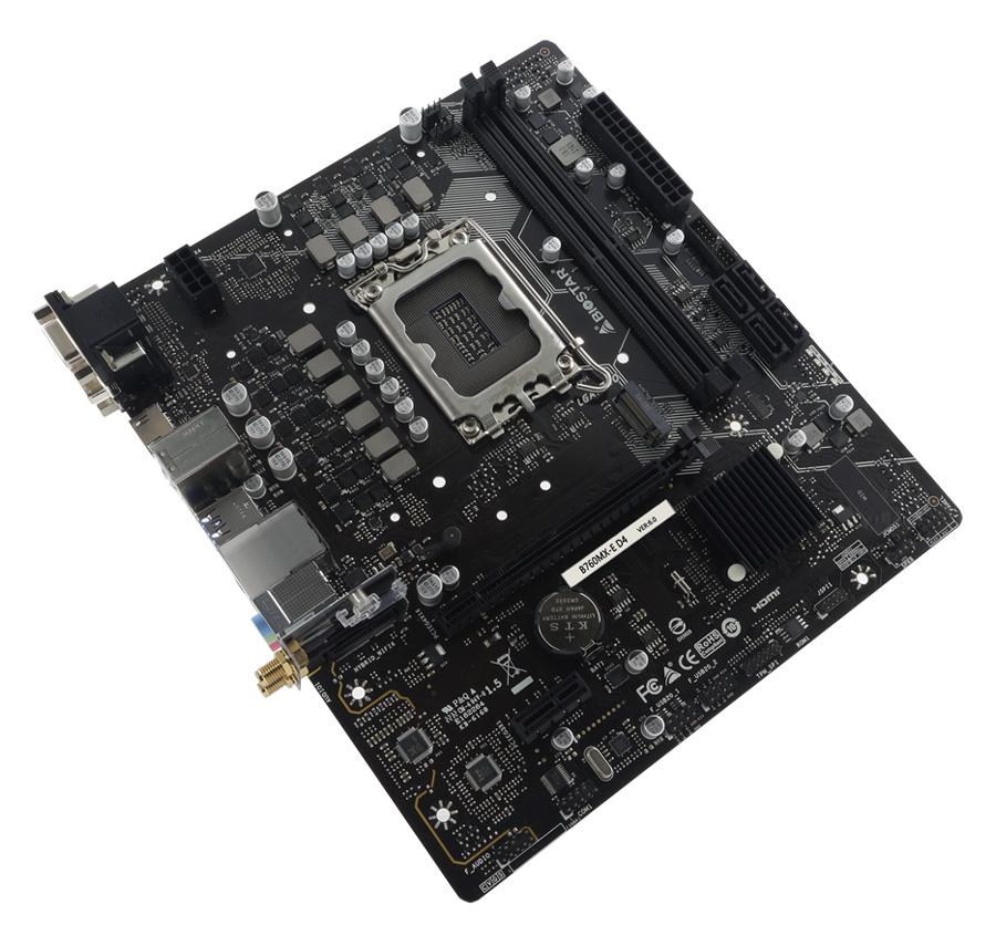 B760MX-ED4 BIOSTAR μητρική B760MX-E D4, 2x DDR4, s1700, uATX, GbE, Ver. 6.0 - Image 1