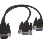 POWERTECH VGA splitter CAB-G039, 2 σε 1, HD, 0.20m, μαύρο
