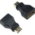 POWERTECH αντάπτορας mini HDMI σε HDMI CAB-H025, μαύρος