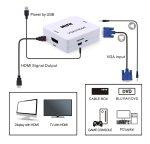 POWERTECH Video Converter VGA & 3.5mm Audio σε HDMI CAB-H107, Full HD - Image 2