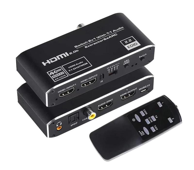 CAB-H150 HDMI switch CAB-H150 με τηλεχειριστήριο, 4 σε 1, 4K/60Hz, μαύρο - Image 1