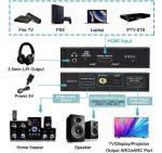 HDMI audio extractor CAB-H151, 7.1 Audio, 4K/60Hz, eARC, μαύρο - Image 2