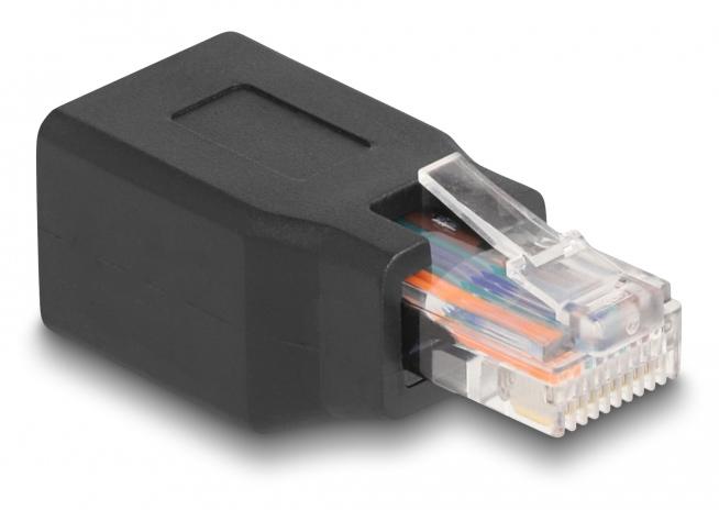 CAB-N325 POWERTECH αντάπτορας RJ45/RJ48/RJ50 CAB-N325, 10P/10C pin out 1:1, μαύρο - Image 1
