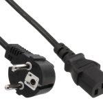 POWERTECH Καλώδιο τροφοδοσίας 3x 1mm² CAB-P014, μαύρο, 1.5m