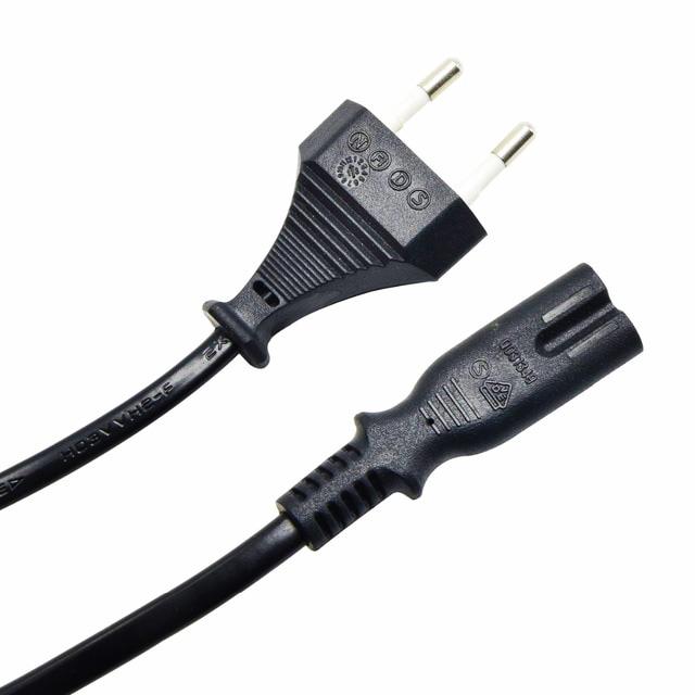 CAB-P021 POWERTECH καλώδιο τροφοδοσίας CAB-P021 2pin, copper, 1.5m, μαύρο, 5τμχ - Image 1