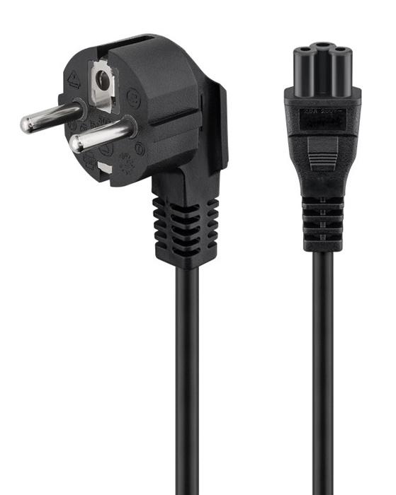 CAB-P029 POWERTECH καλώδιο τροφοδοσίας CAB-P029, 3x 0.30mm, 1.5m, μαύρο, 10τμχ - Image 1