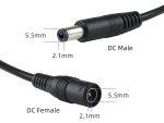 POWERTECH καλώδιο επέκτασης DC CAB-P030, 5.5 x 2.1mm, 10m, μαύρο - Image 2
