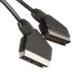 POWERTECH καλώδιο Scart 21pin σε Scart 21pin CAB-S003, 3m, μαύρο