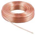 POWERTECH καλώδιο ήχου 2x 0.50mm² CAB-SP012, CCA, 10m, διάφανο