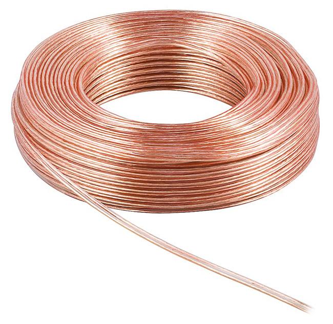 CAB-SP017 POWERTECH καλώδιο ήχου 2x 0.50mm² CAB-SP017, Copper, 10m, διάφανο - Image 1