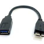 POWERTECH αντάπτορας USB σε Micro B USB CAB-U155, 5Gbps, 0.3m, μαύρος