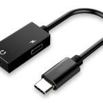 POWERTECH αντάπτορας USB-C σε USB-C & 3.5mm CAB-UC053, μαύρος