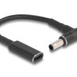 POWERTECH καλώδιο τροφοδοσίας CAB-UC066, USB-C σε Samsung 5.5x3mm, μαύρο